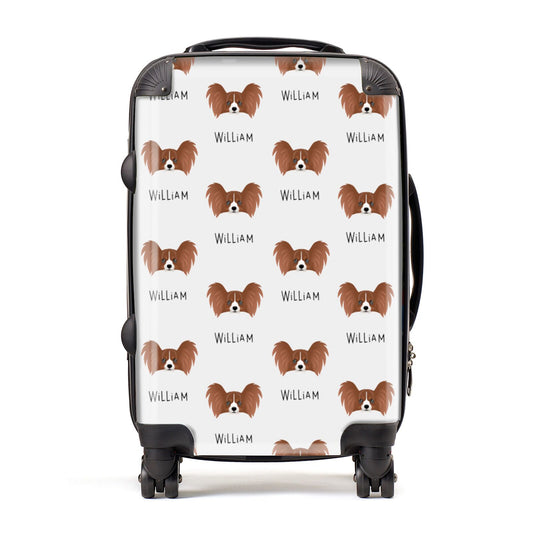 Papillon Icon with Name Suitcase