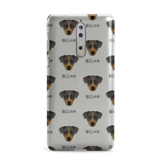 Patterdale Terrier Icon with Name Nokia Case