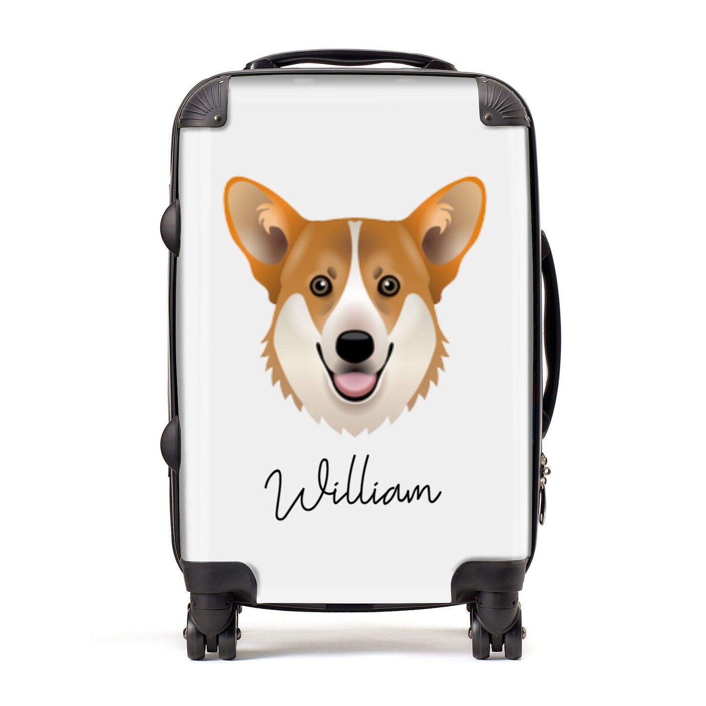 Pembroke Welsh Corgi Personalised Suitcase