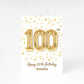 Personalised 100th Birthday A5 Greetings Card