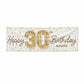 Personalised 30th Birthday 6x2 Vinly Banner with Grommets