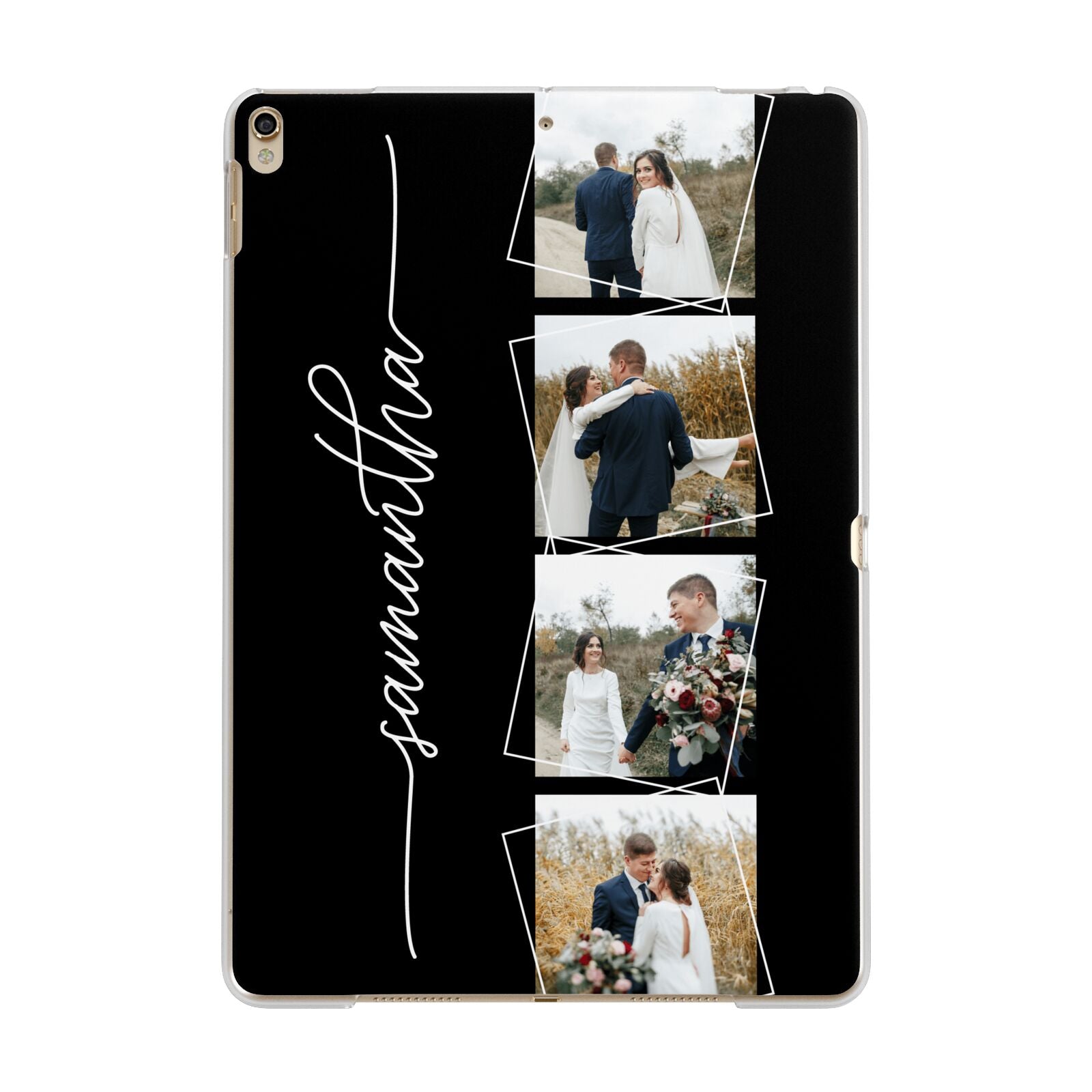 Personalised Photo Couple Name iPad Case