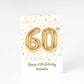 Personalised 60th Birthday A5 Greetings Card
