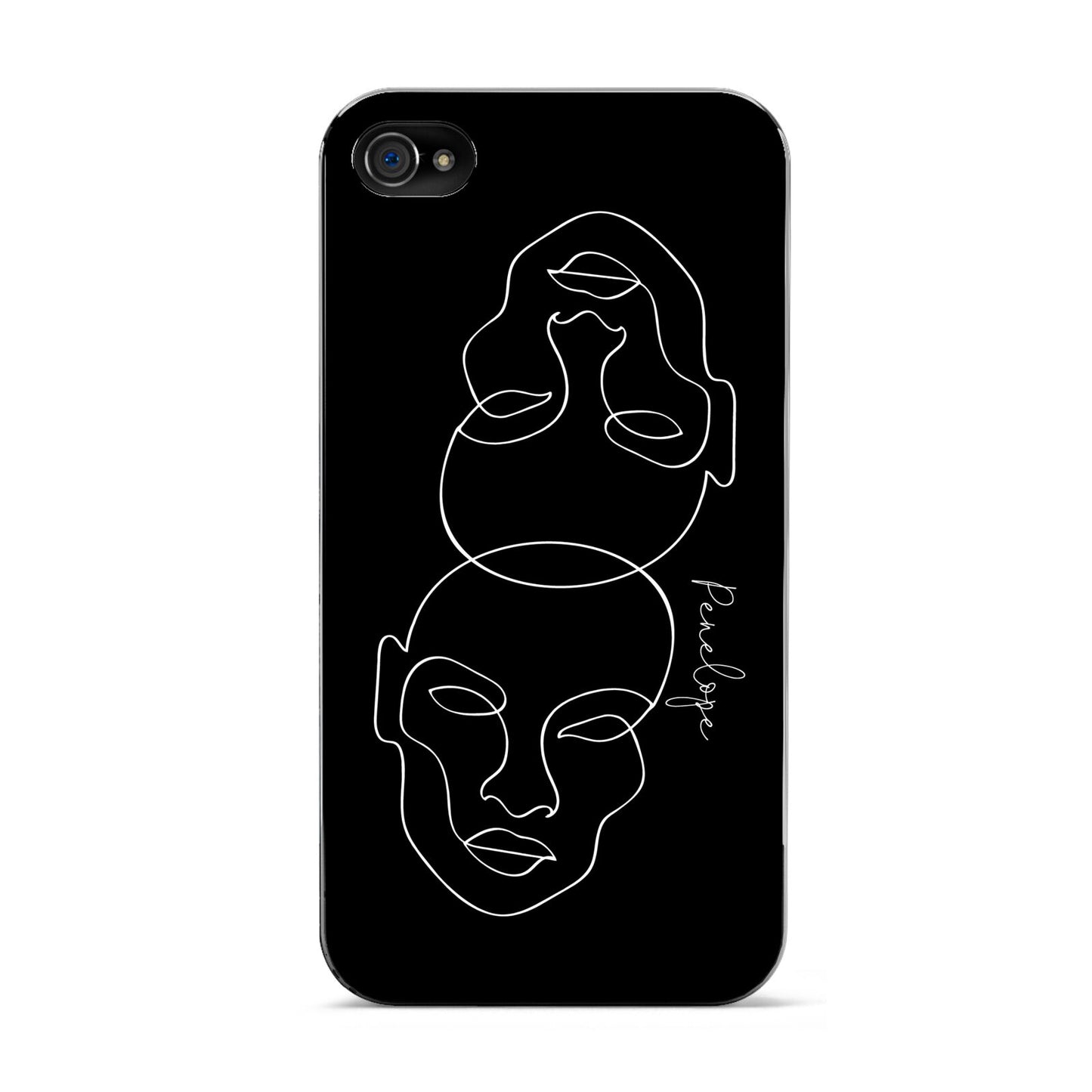 Personalised Abstract Line Art Apple iPhone 4s Case