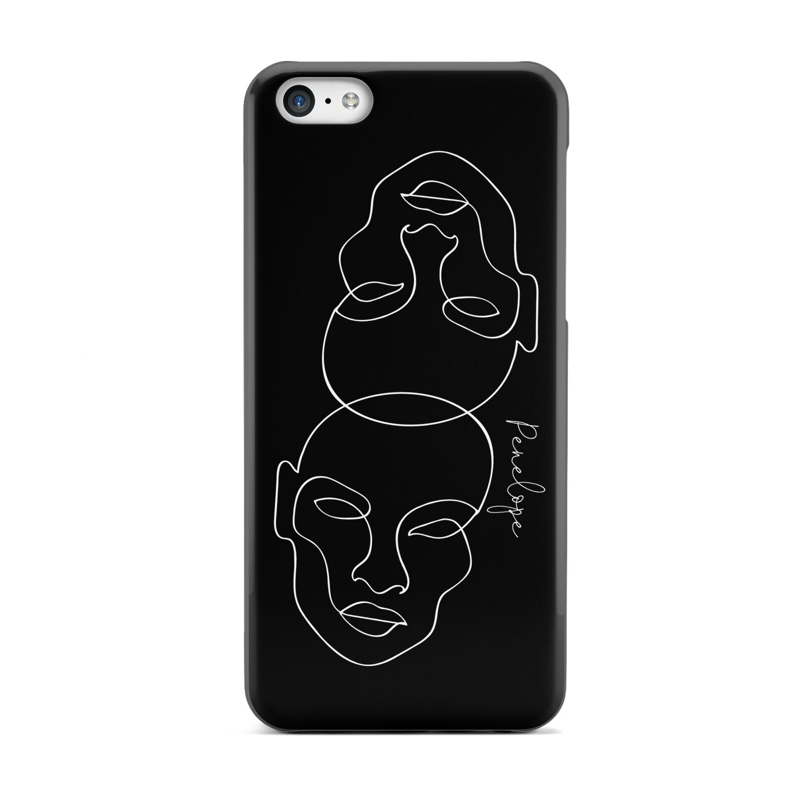 Personalised Abstract Line Art Apple iPhone 5c Case