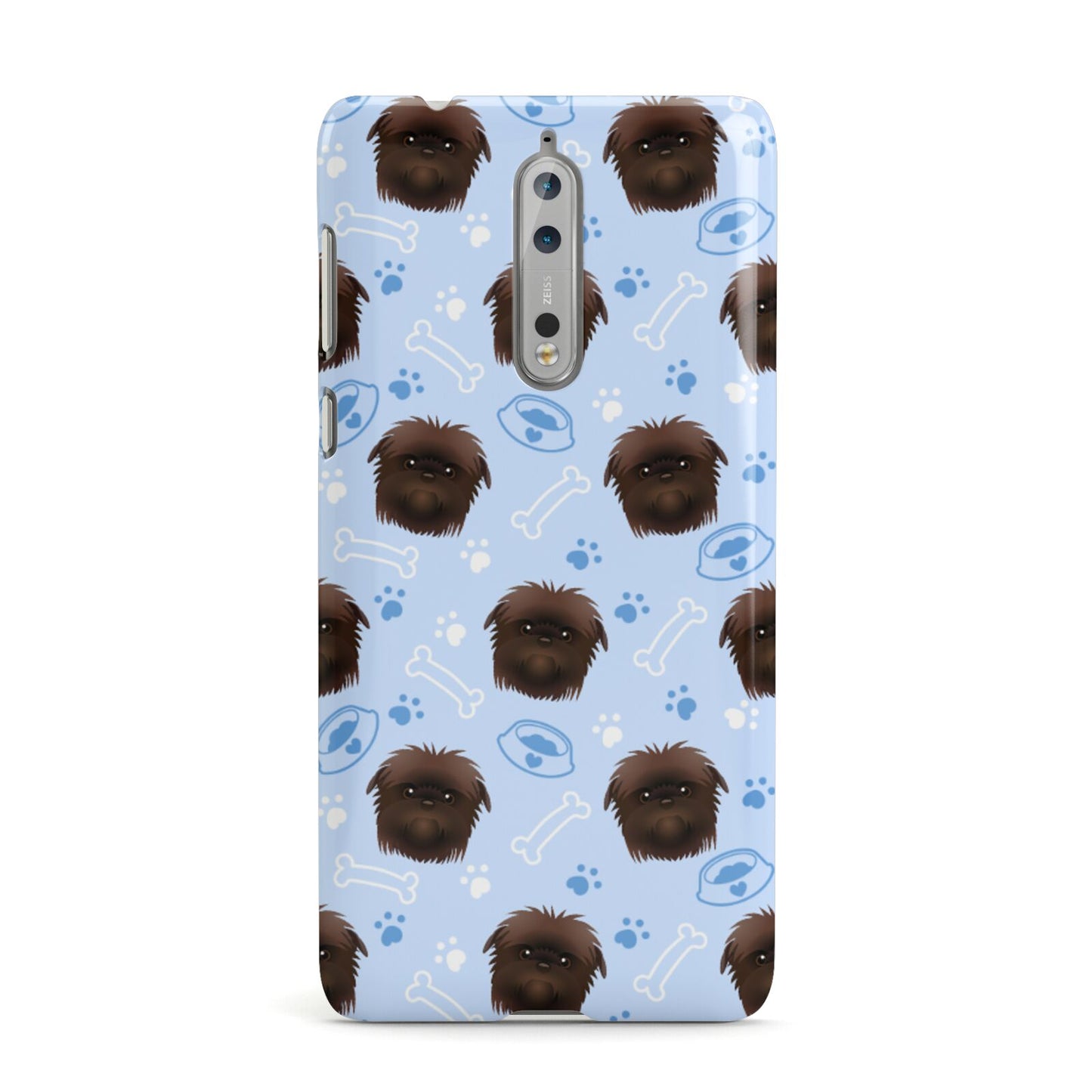 Personalised Affenpinscher Blue Nokia Case