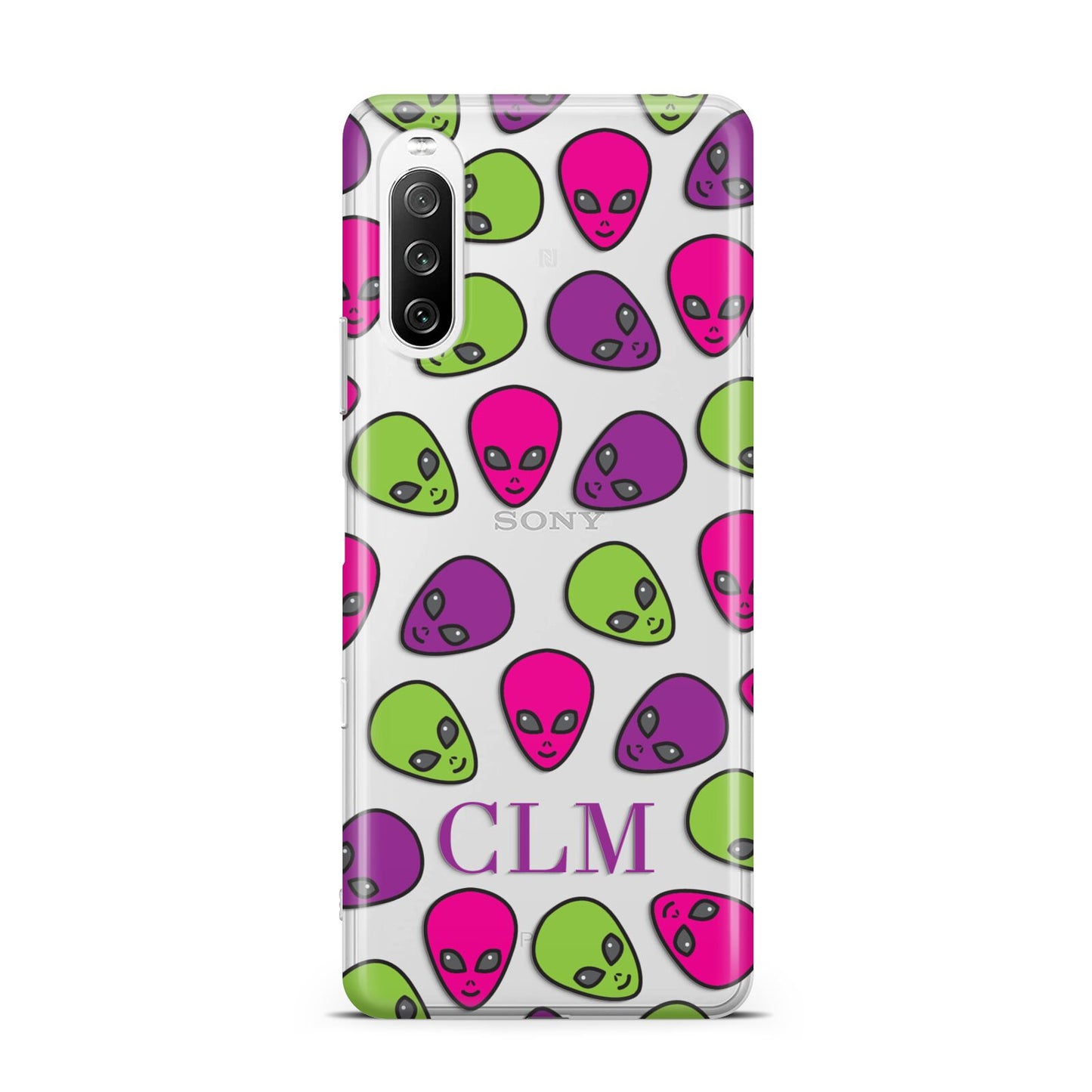 Personalised Aliens Initials Sony Xperia 10 III Case