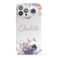 Personalised Autumn Floral iPhone 13 Pro Max Full Wrap 3D Snap Case