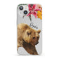 Personalised Bear iPhone 13 Clear Bumper Case