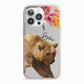 Personalised Bear iPhone 13 Pro TPU Impact Case with Pink Edges