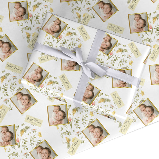 Personalised Best Mum Custom Wrapping Paper