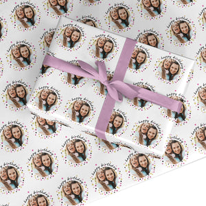 Personalised Birthday Confetti Photo Wrapping Paper