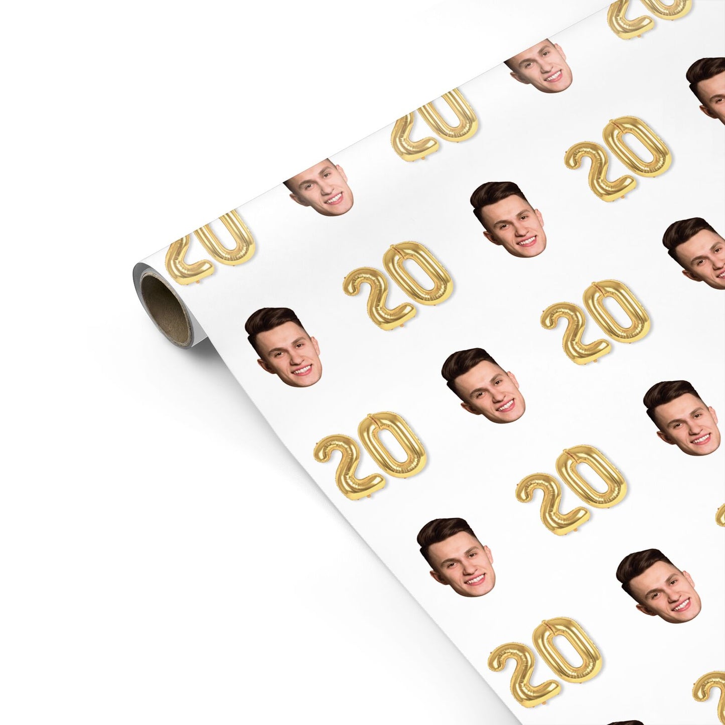 Personalised Birthday Photo Face Personalised Gift Wrap