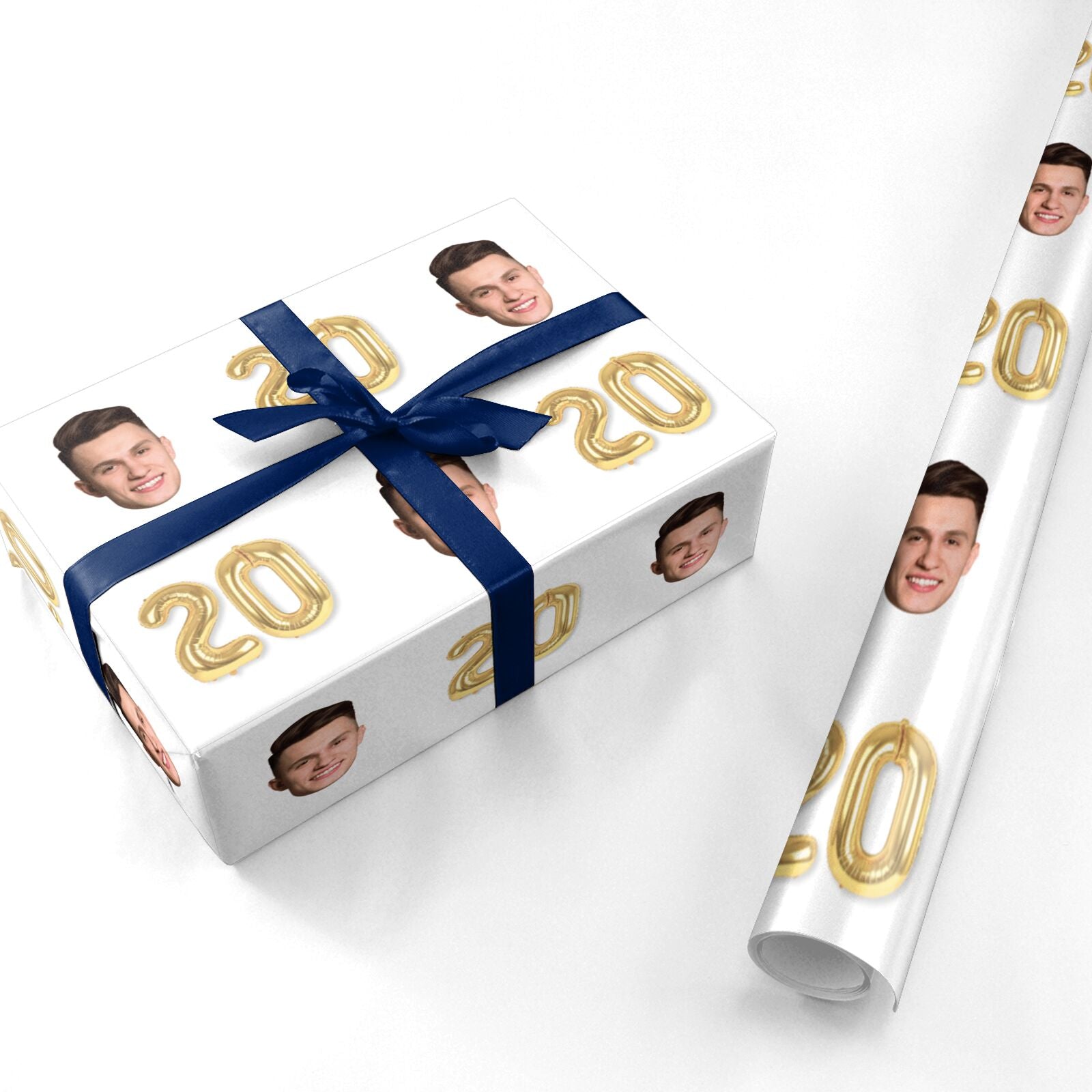 Personalised Birthday Photo Face Personalised Wrapping Paper