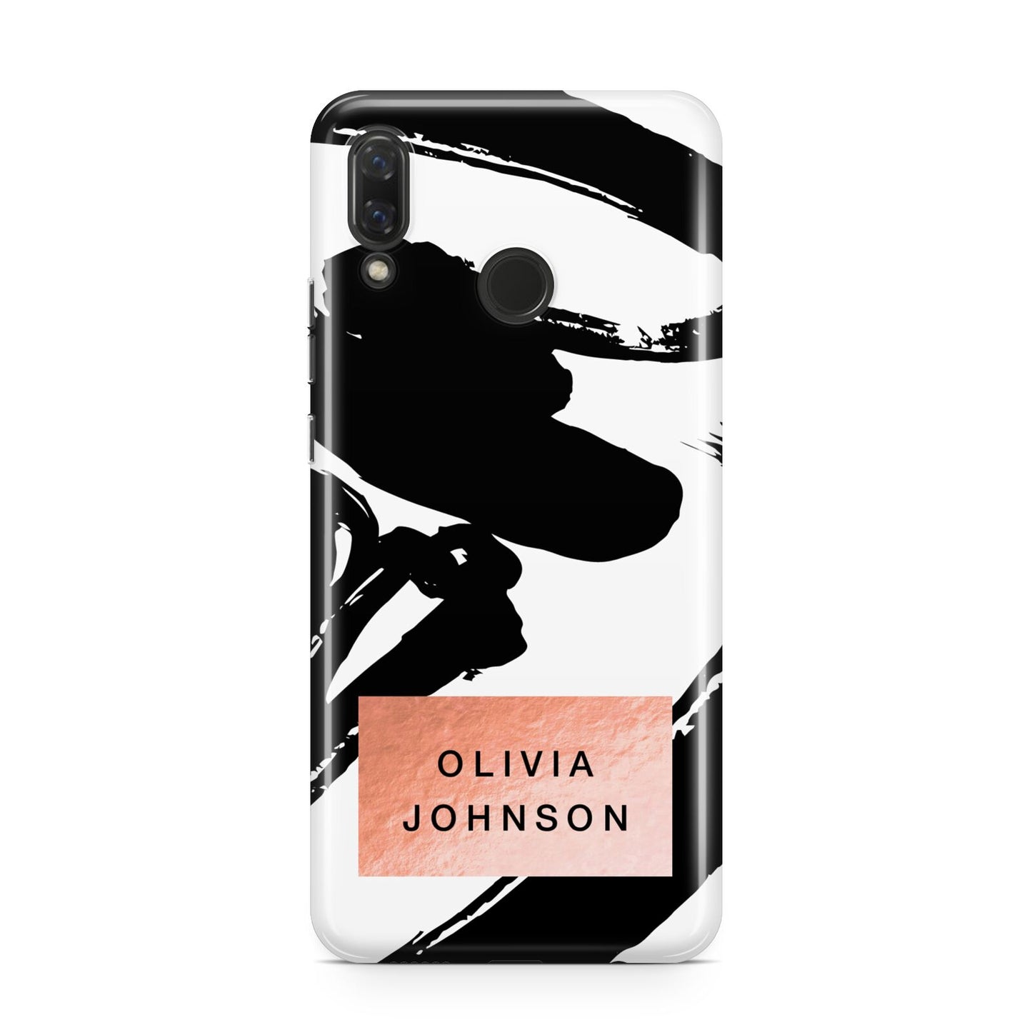 Personalised Black Brushes With Name Huawei Nova 3 Phone Case