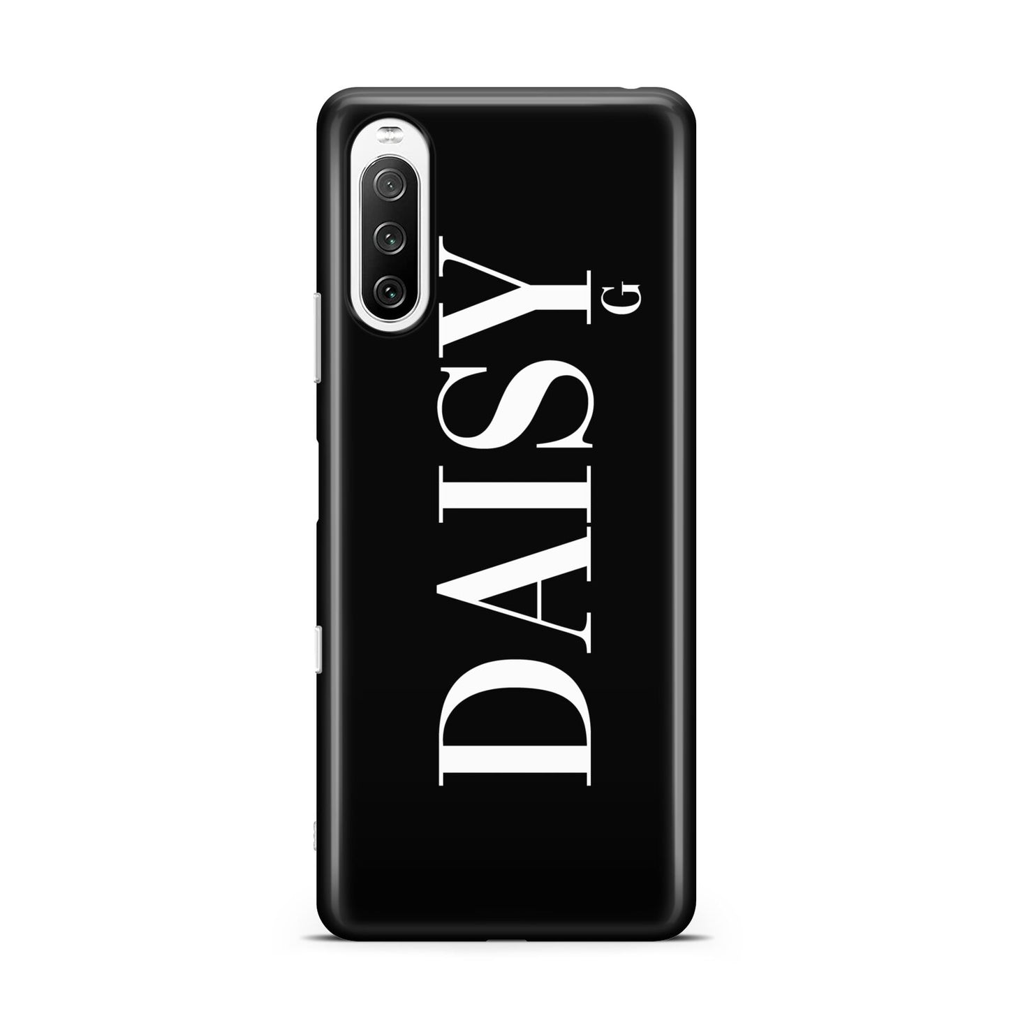 Personalised Black Name Sony Xperia 10 III Case