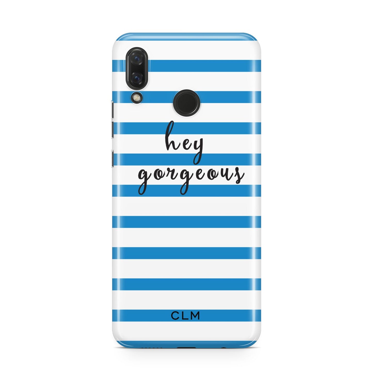 Personalised Blue Hey Gorgeous Huawei Nova 3 Phone Case