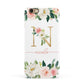 Personalised Blush Floral Monogram Apple iPhone 6 3D Snap Case
