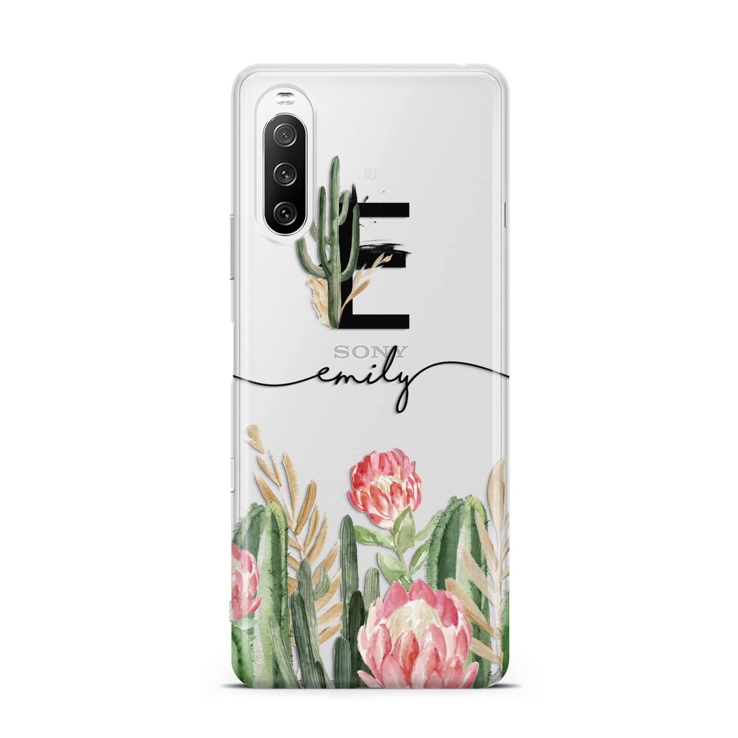 Personalised Cactus Sony Xperia 10 III Case