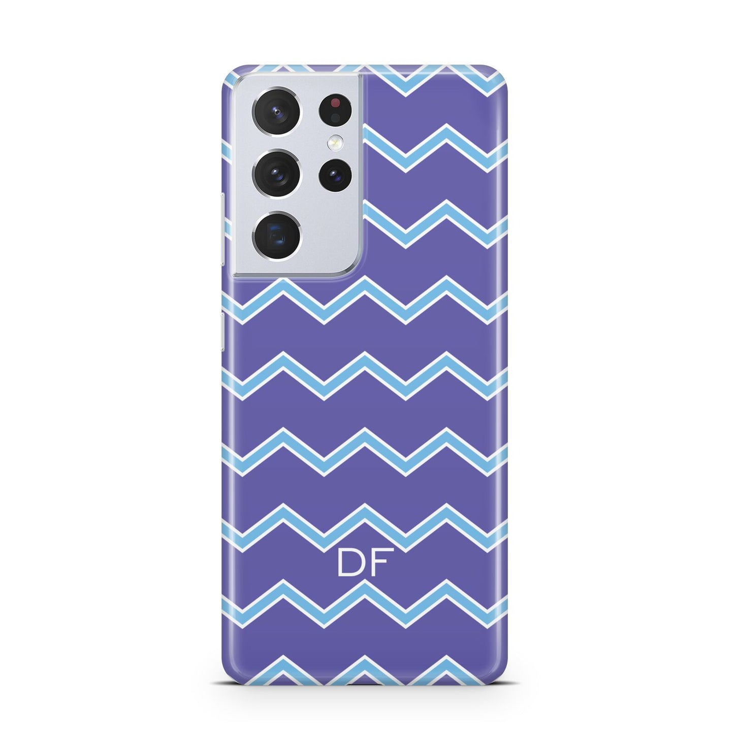 Personalised Chevron 2 Tone Samsung S21 Ultra Case