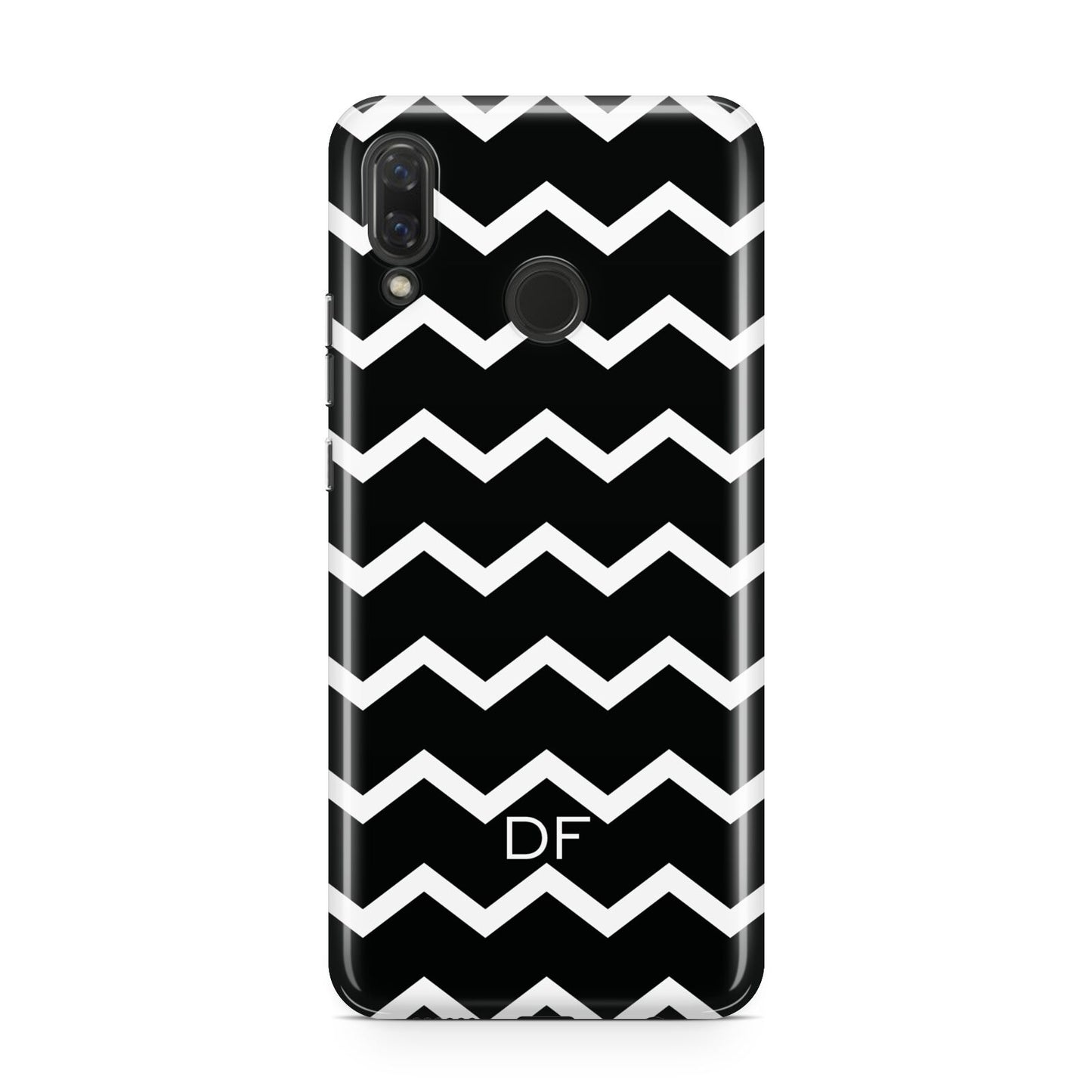 Personalised Chevron Black Huawei Nova 3 Phone Case