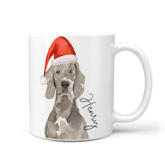 Personalised Christmas Weimaraner 10oz Mug