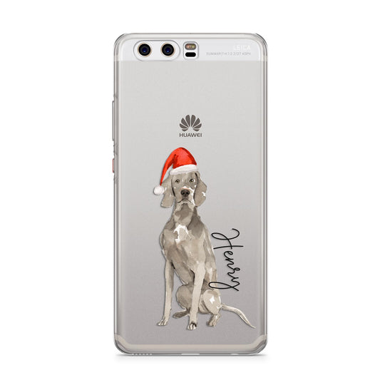 Personalised Christmas Weimaraner Huawei P10 Phone Case