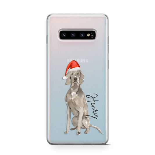 Personalised Christmas Weimaraner Protective Samsung Galaxy Case