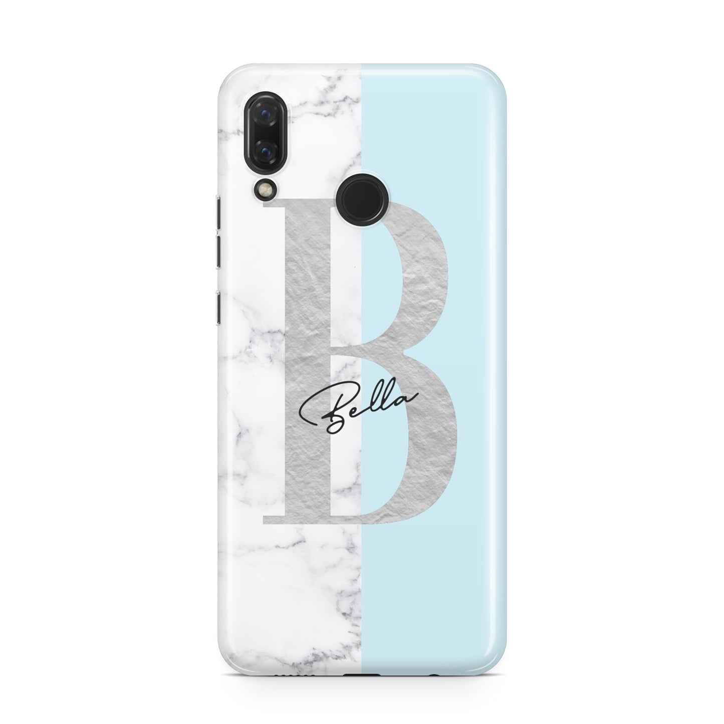 Personalised Chrome Marble Huawei Nova 3 Phone Case