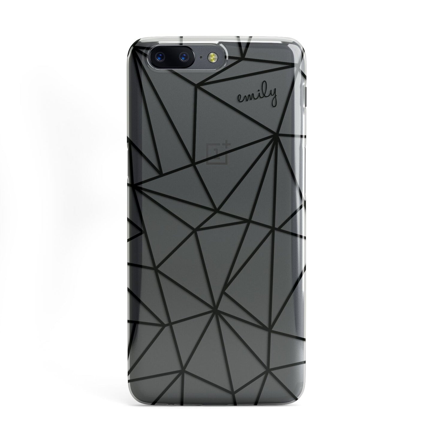 Personalised Clear Outlines Name Black OnePlus Case
