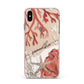 Personalised Coral Reef Name Apple iPhone Xs Max Impact Case Pink Edge on Gold Phone