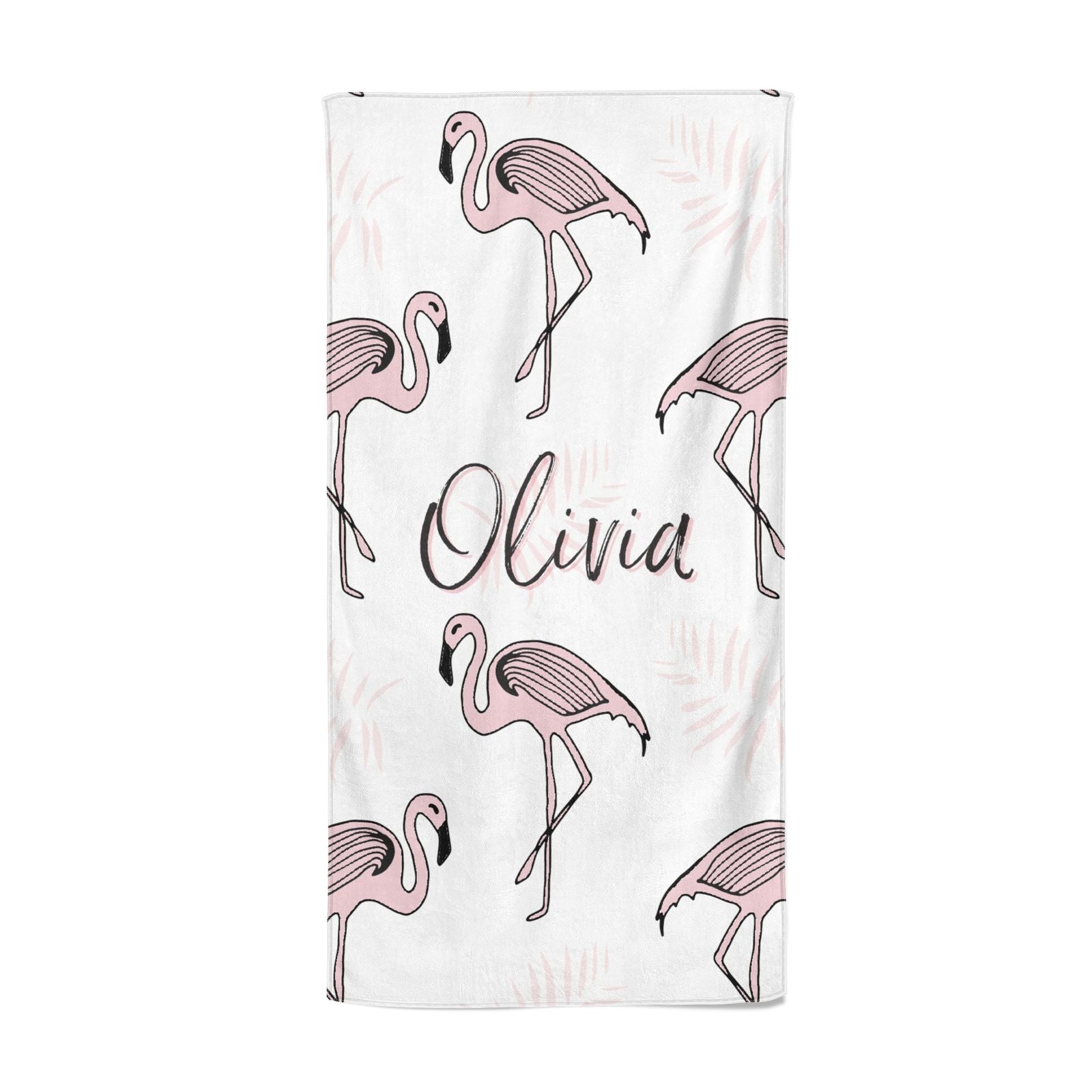 pink flamingo beach towels