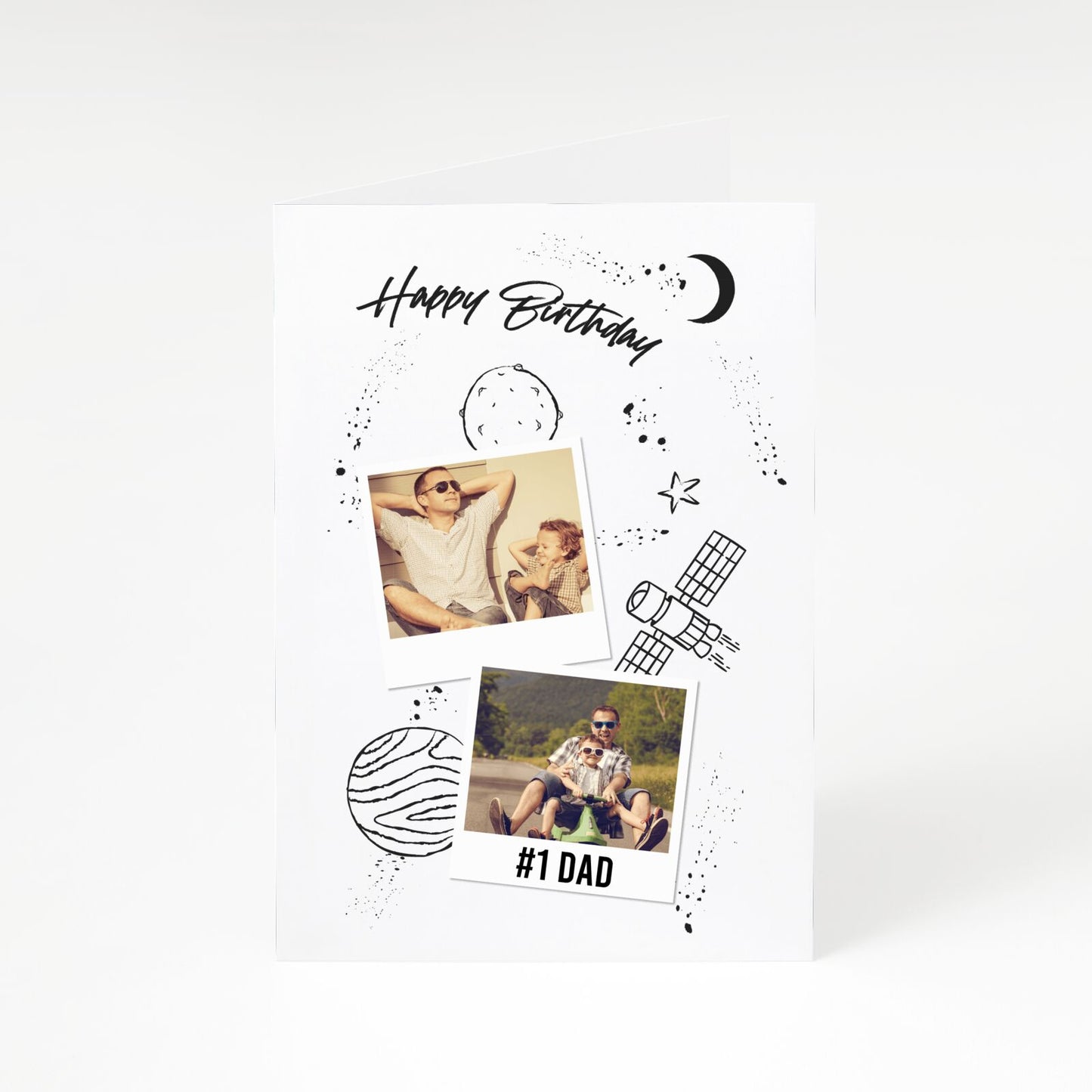 Personalised Dad Photos A5 Greetings Card