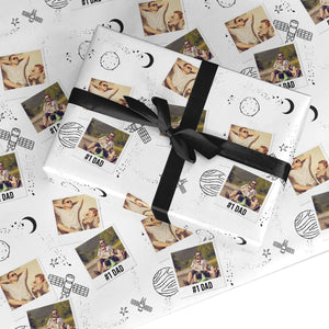 Personalised Dad Photos Wrapping Paper