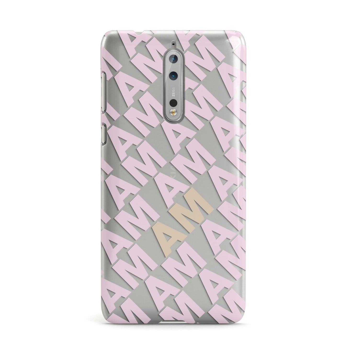 Personalised Diagonal Bold Initials Nokia Case