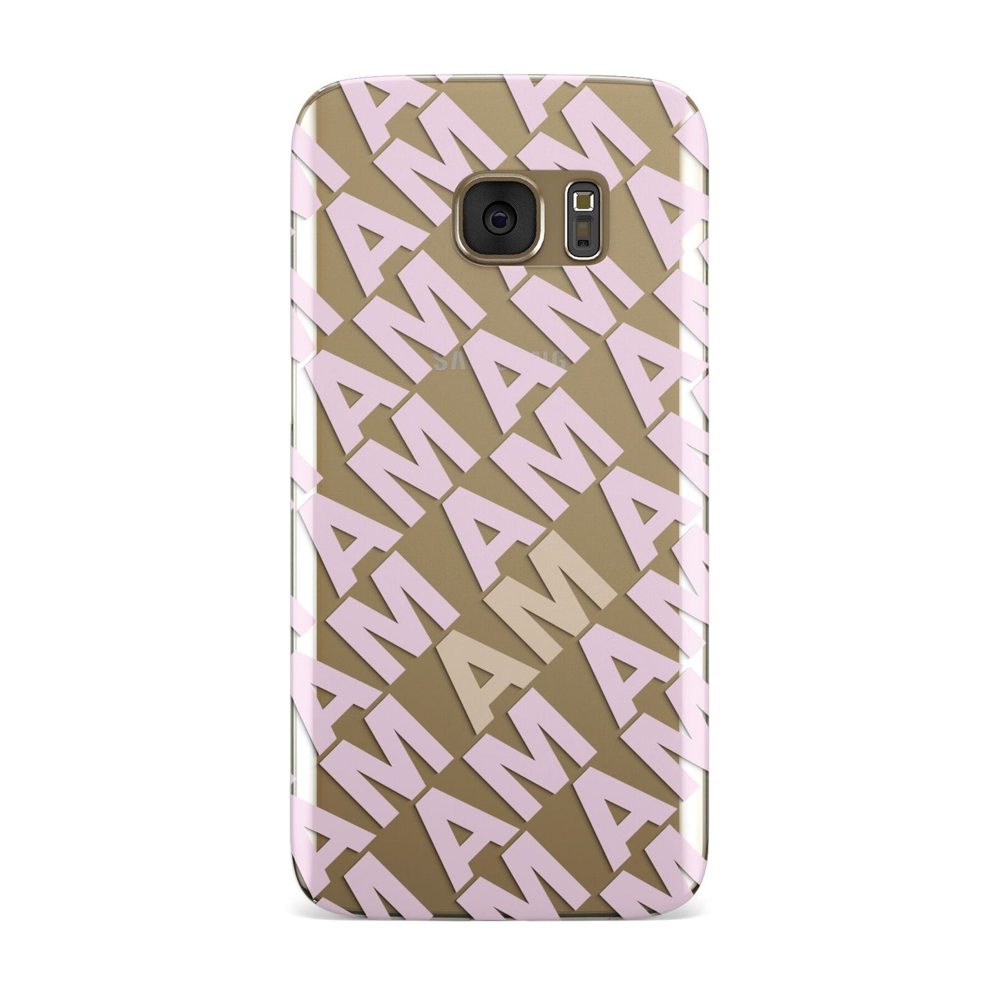 Personalised Diagonal Bold Initials Samsung Galaxy Case