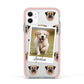 Personalised Dog Photo Apple iPhone 11 in White with Pink Impact Case
