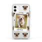 Personalised Dog Photo Apple iPhone 11 in White with White Impact Case