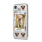 Personalised Dog Photo iPhone 14 Pro Max Glitter Tough Case Silver Angled Image