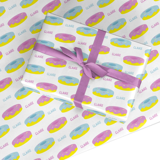 Personalised Donuts Custom Wrapping Paper