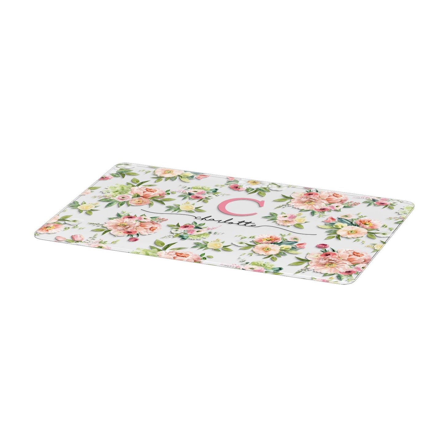 Personalised Floral Apple MacBook Case Only