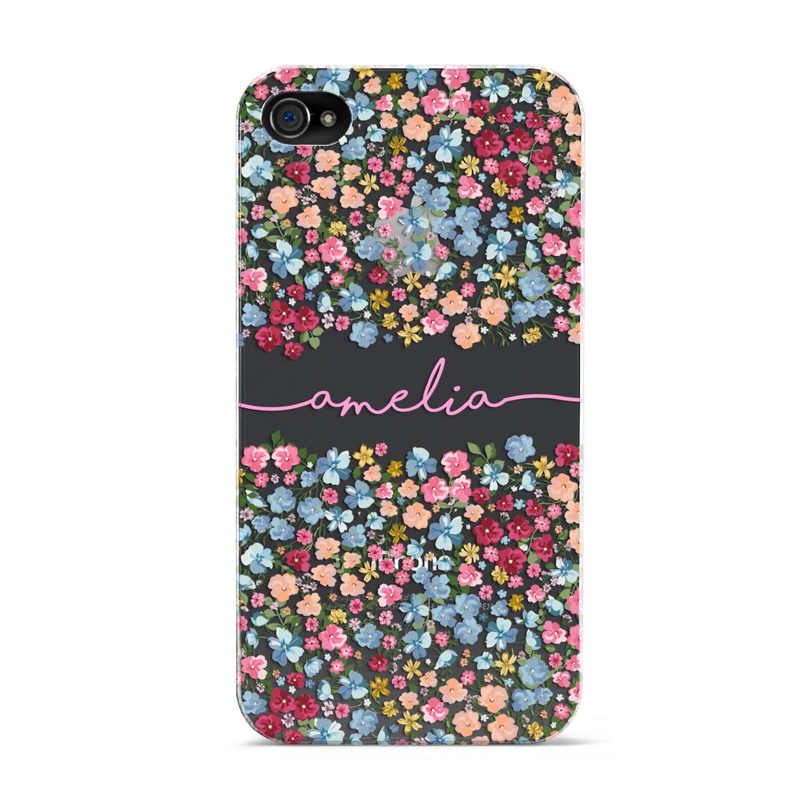 Personalised Floral Meadow Apple iPhone 4s Case