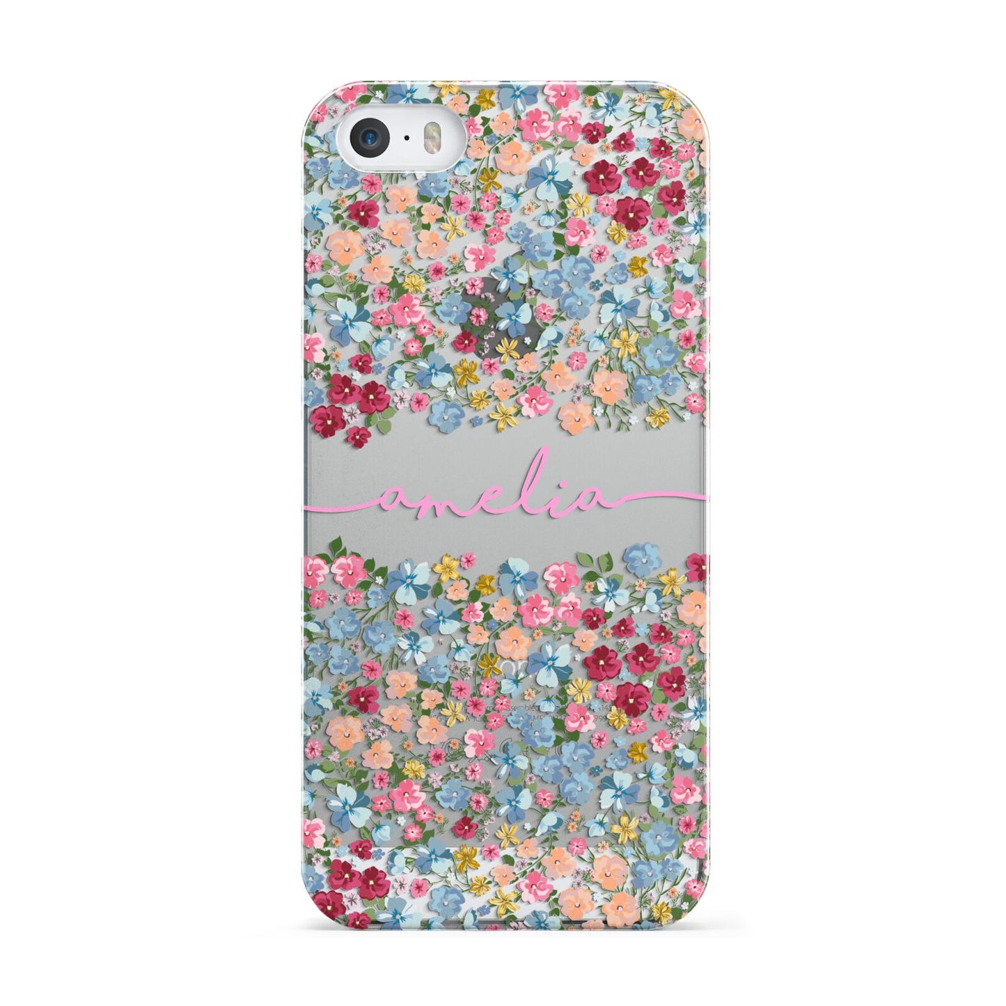 Personalised Floral Meadow Apple iPhone 5 Case