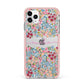 Personalised Floral Meadow iPhone 11 Pro Max Impact Pink Edge Case
