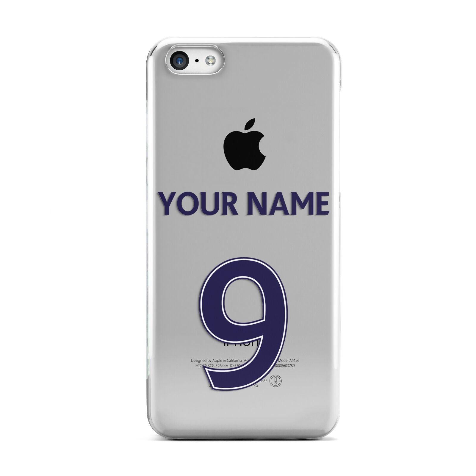 Personalised Football Name and Number Apple iPhone 5c Case