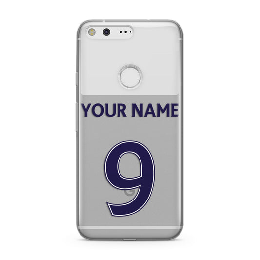 Personalised Football Name and Number Google Pixel Case