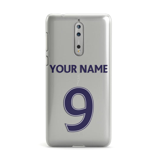 Personalised Football Name and Number Nokia Case