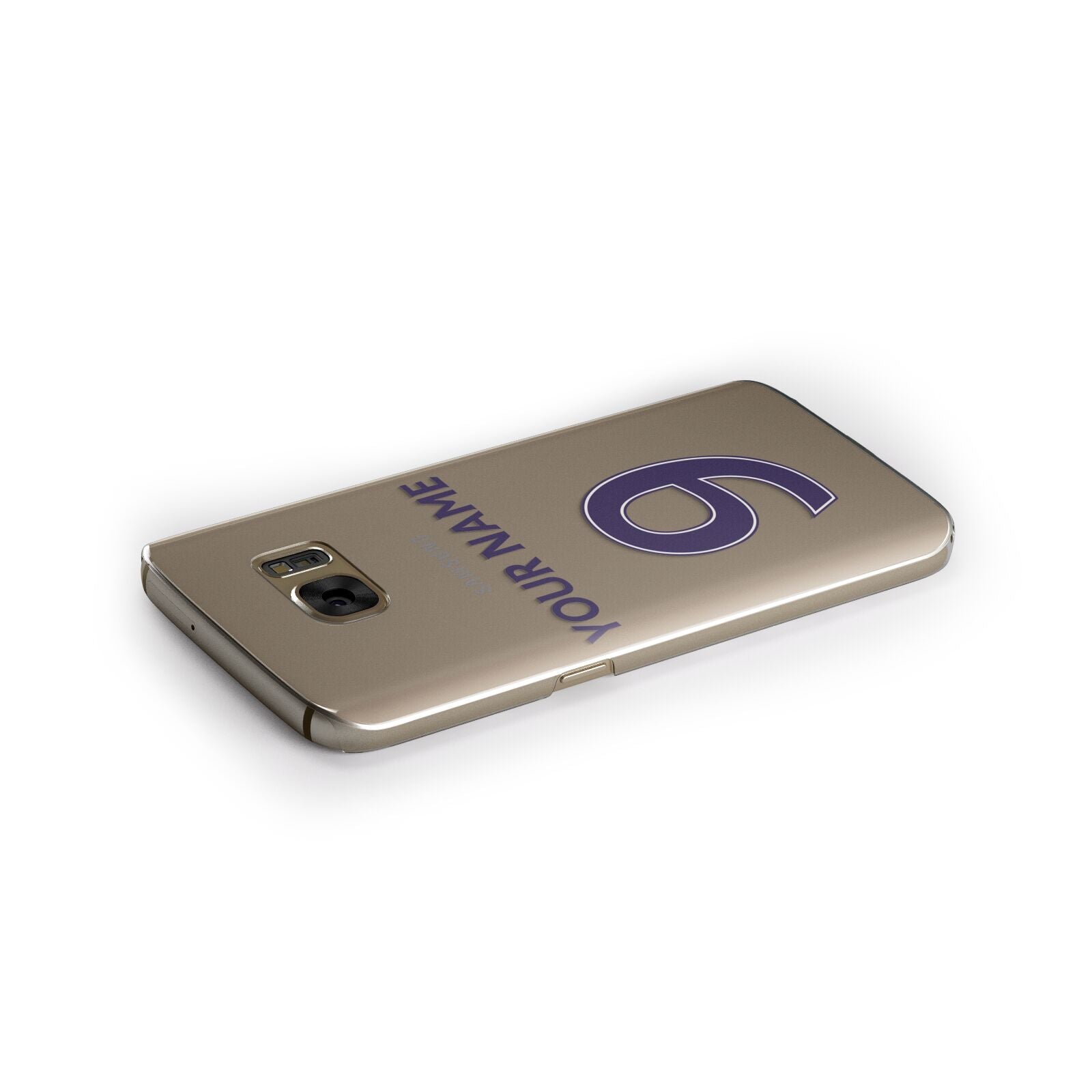 Personalised Football Name and Number Samsung Galaxy Case Side Close Up