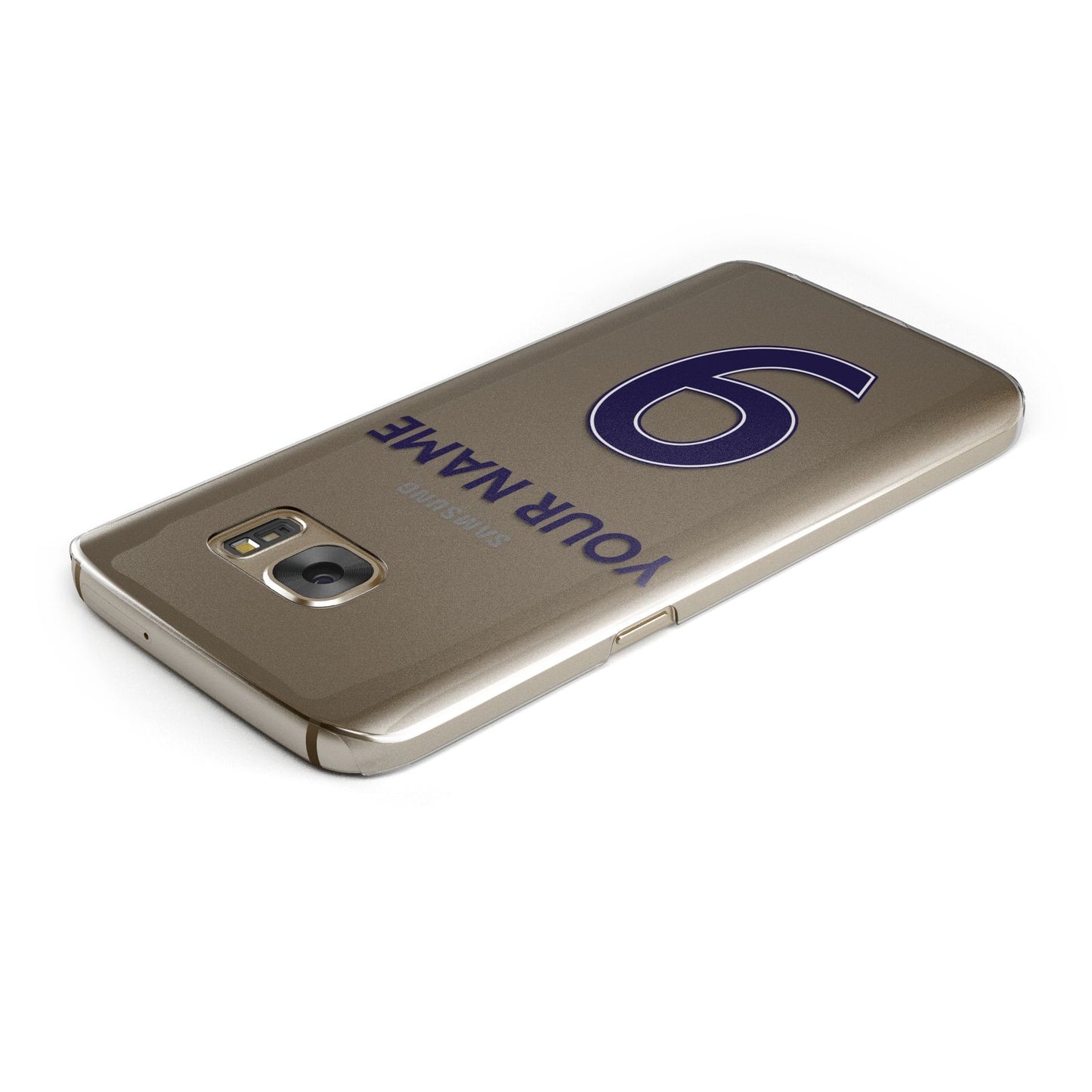 Personalised Football Name and Number Samsung Galaxy Case Top Cutout