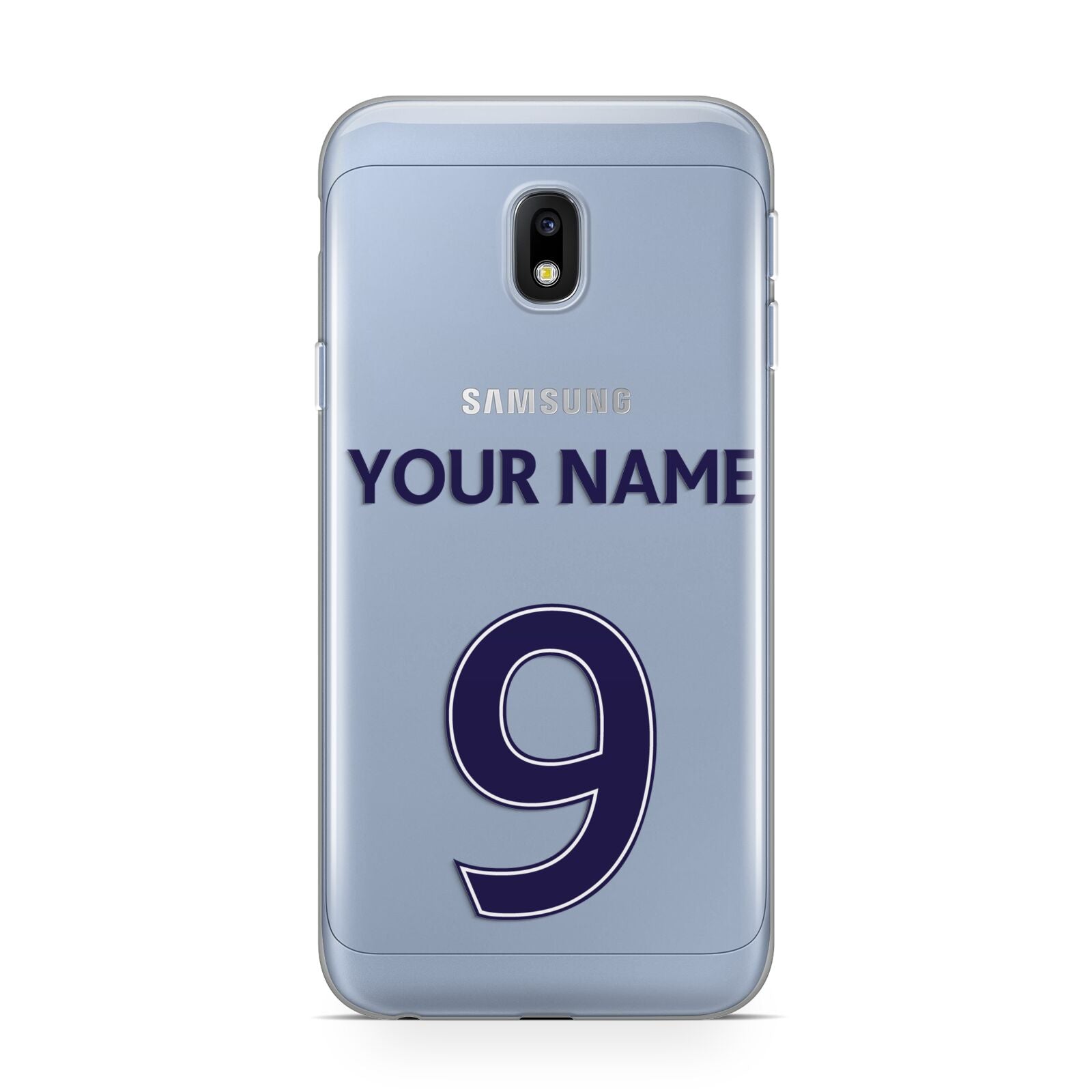 Personalised Football Name and Number Samsung Galaxy J3 2017 Case